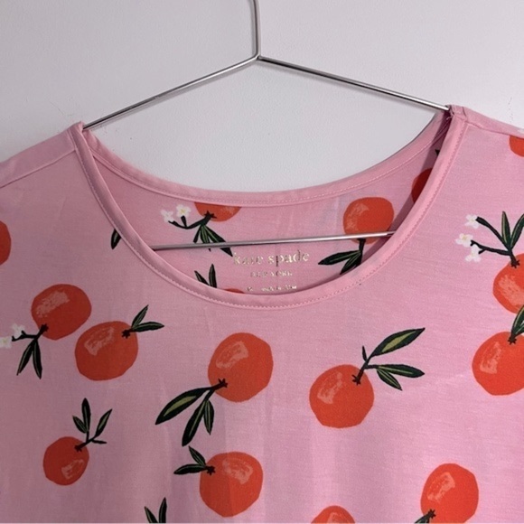 Kate Spade Garden Party Clementine Print Modal Summer Pajama Top XS - Picture 3 of 10